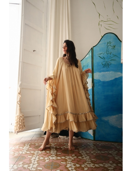 Ruffle Sleeve Nightgown