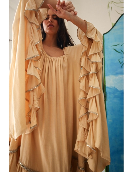 Ruffle Sleeve Nightgown