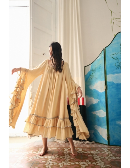 Ruffle Sleeve Nightgown