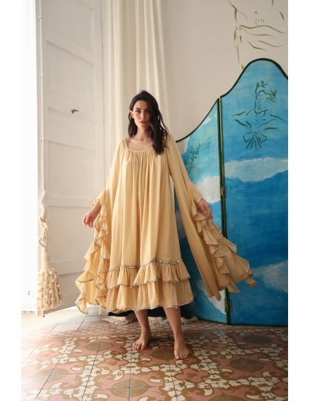 Ruffle Sleeve Nightgown