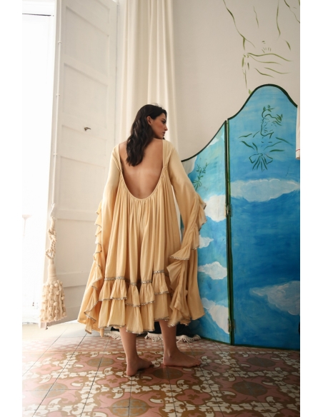 Ruffle Sleeve Nightgown